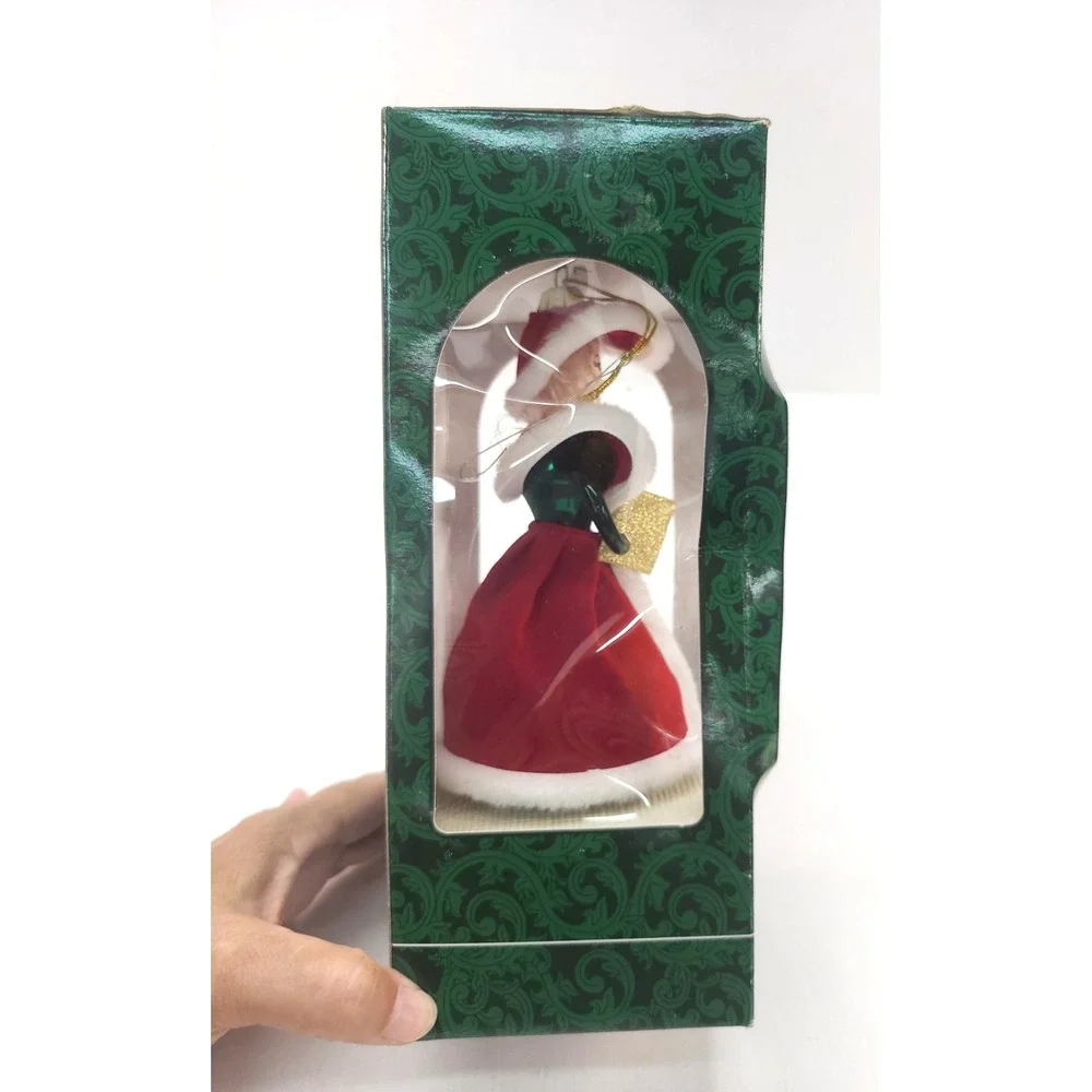 Mistletoe Magic Collection CAROLER European Style Glass Ornament: Hand Blown